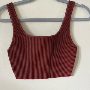 Ribbed crop top